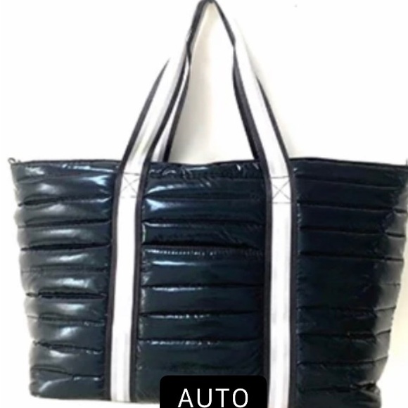 Handbags - Black Puffer Tote